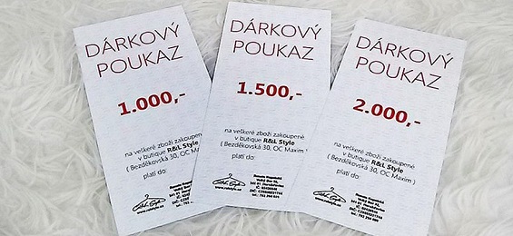 Dárkové poukazy